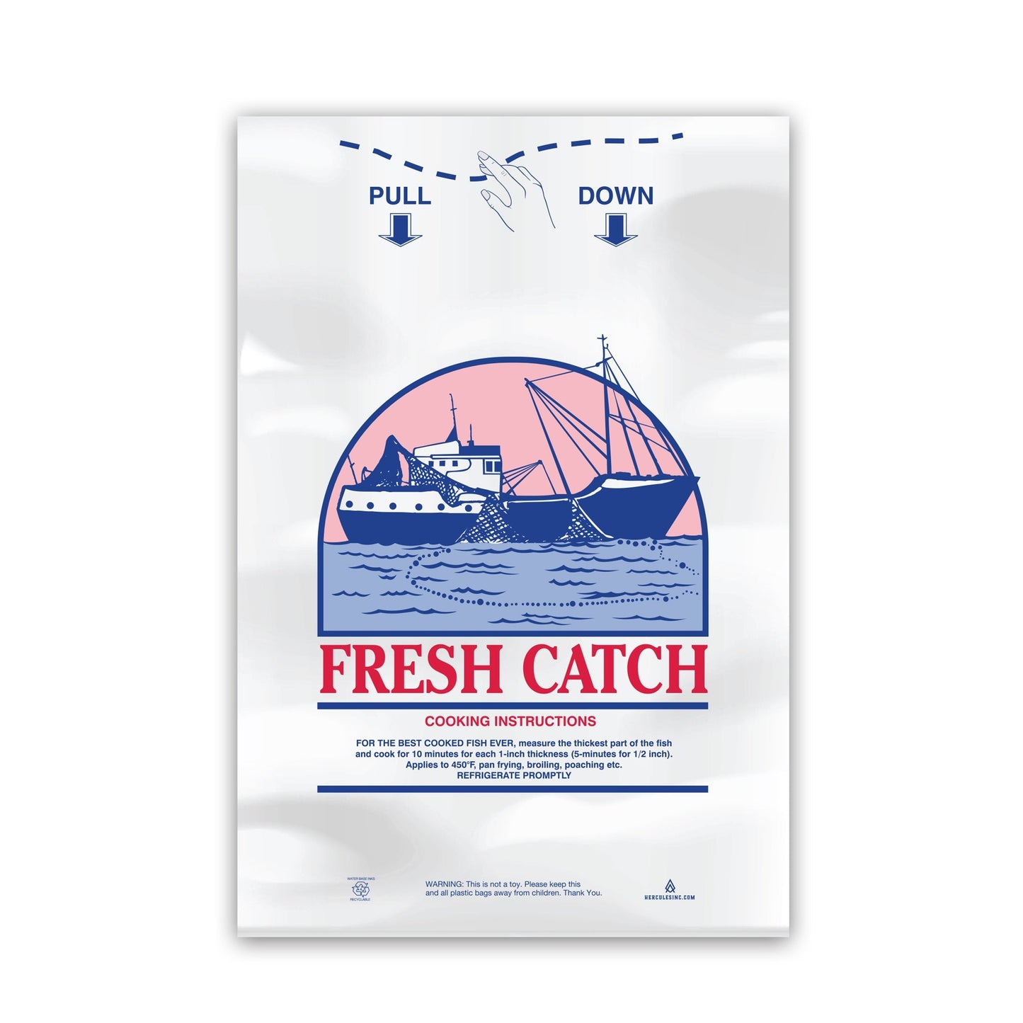 Fresh Catch Seafood Bag - 10" x 15" - Hercules Inc. Shop