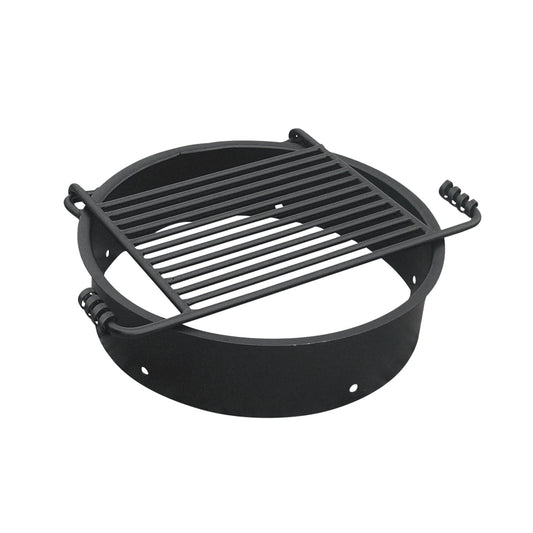 Campfire Ring with Single Level Cooking Grate - 26" - Hercules Inc. Shop