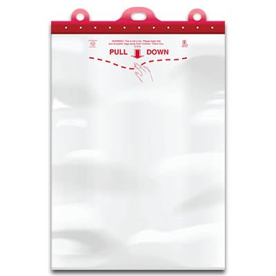 Clear W/Warning Header Produce Bag - 12X17 - LLDPE - Hercules Inc. Shop