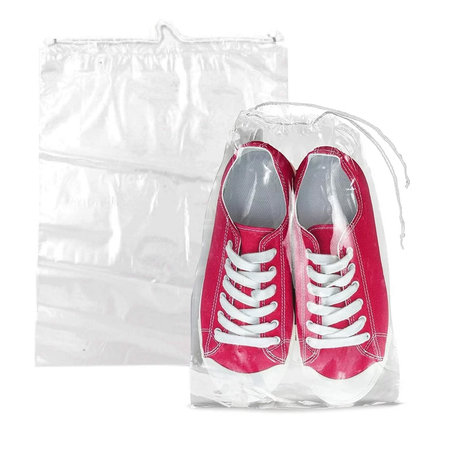 Drawstring Bags Clear LDPE - 500 Bags - Hercules Inc. Shop