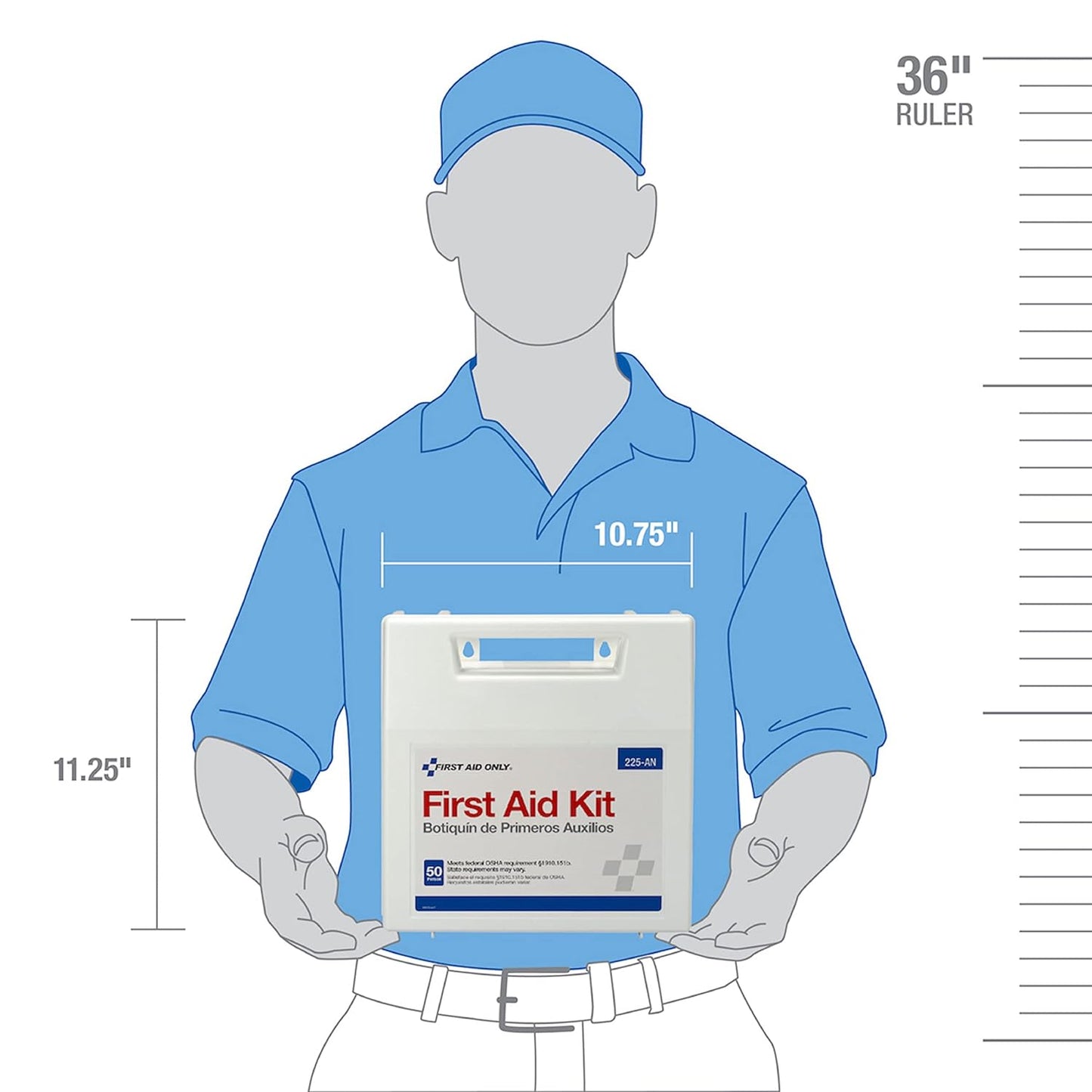 First Aid Kit 225 - AN 50 - Person - 195 Pieces - Hercules Inc. Shop