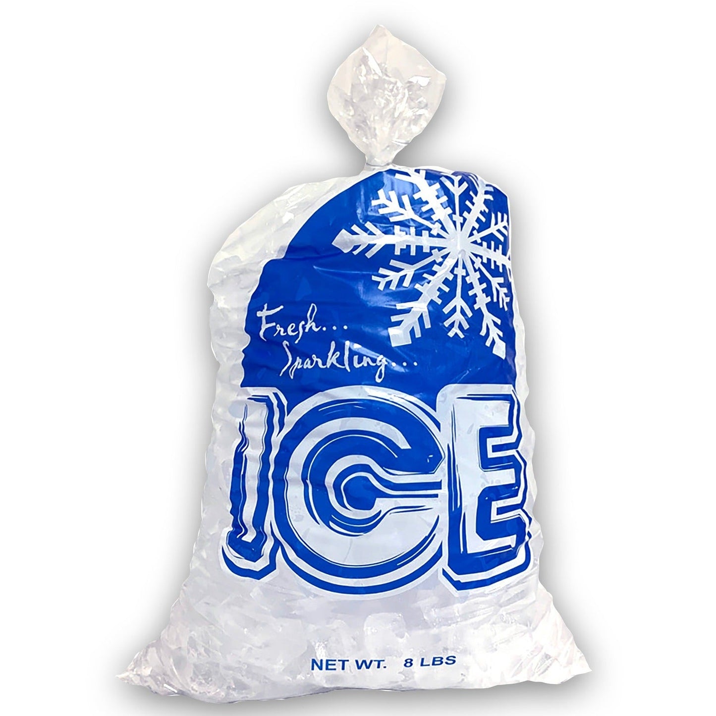 Ice Bag - Fresh Sparkling Ice - 8# - 500 Bags/Case - Hercules Inc. Shop