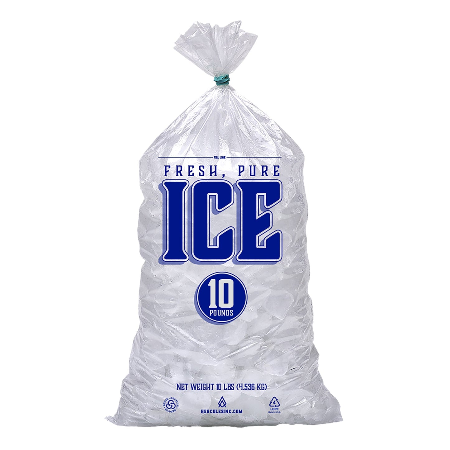 Ice Bags - Loose/Cut - Fresh, Pure Ice - Hercules Inc. Shop