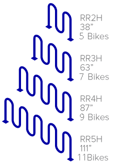 Rolling Rack - 5-Hump: 11 Bikes