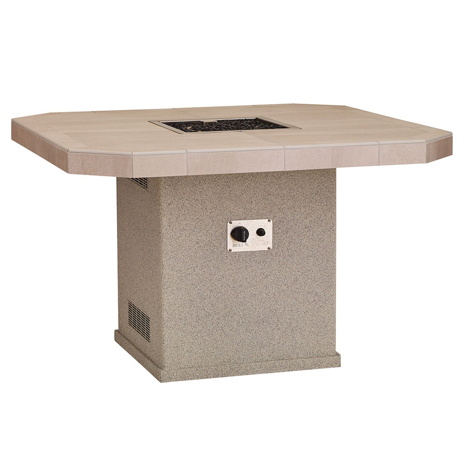 Square Fire Pit Table - Quartzsite Base - Hercules Inc. Shop